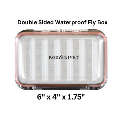 Rod and Rivet Double Sided  Waterproof Fly Box Large