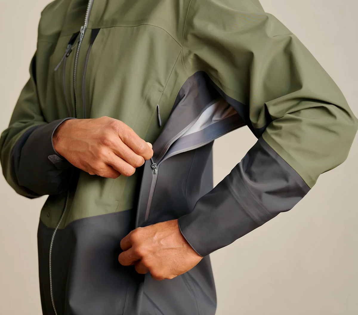 Orvis PRO Wading Jacket ベージュ/グレー Orvis Pro Fishing Wading Jacket -NEW DESIGN. NEW COLORS