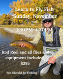 9FT 5WT an Introduction to Fly Fishing. SUNDAY, November 2nd / 1pm-4pm