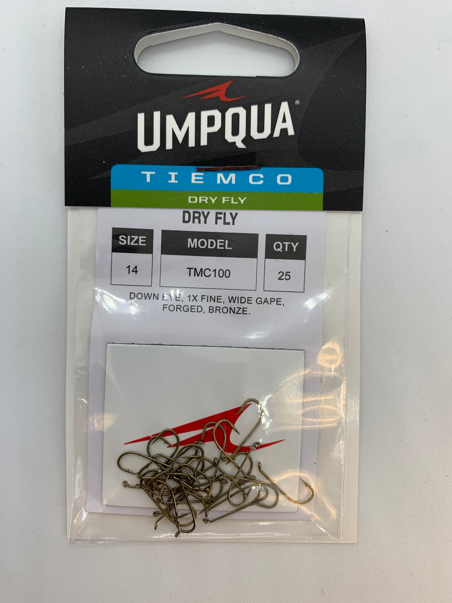Umpqua Tiemco TMC 100 Hooks Size 20 - QTY 25 Pack - Fly Tying