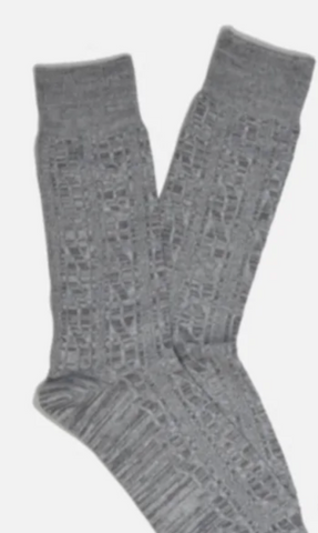 Grey Cable Socks
