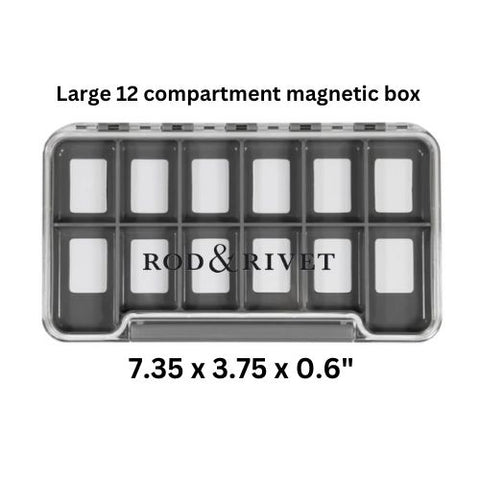 Rod and Rivet Waterproof Magnetic Box 12CP