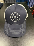 Rod & Rivet Logo Hat Navy White