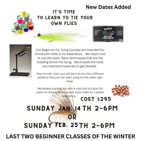 Fly Tying Class January and February