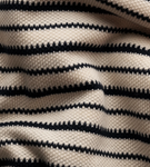 Waffle Knit Striped Pique Polo