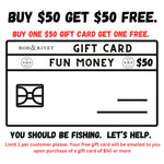 Rod and Rivet Gift Card - $50 Free Gift card with purchase of $50