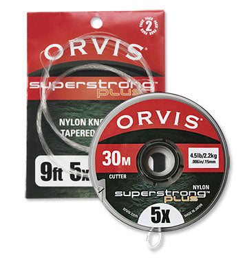 Orvis Superstrong Plus Tapered Leader 12' - 2 Pezzi - Senza Nodi Per Pesca - 4