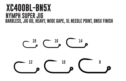 Umpqua XC 400BL-BN Super Jig Hook (25)