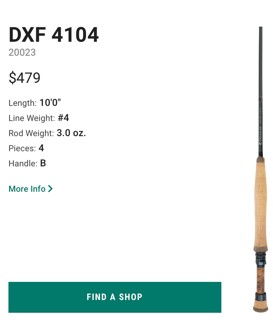 Douglas DXF ESN Rod Series – Rod & Rivet