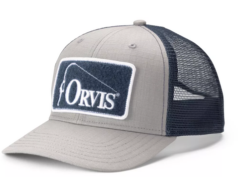 Orvis Ripstop Covert Trucker Hat Blue Grey