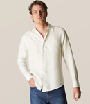 White Linen Twill Shirt