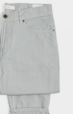Cotton Linen 5 Pocket Pant Quarry Grey